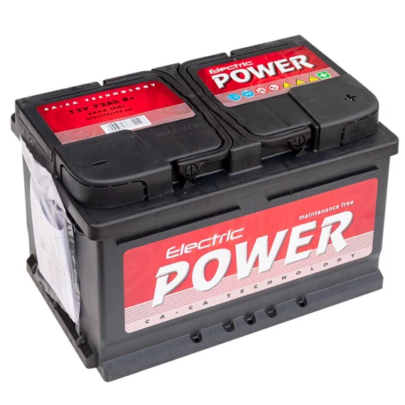 Electric Power 72 Ah/ 680A(A) akkumulátor Jobb+