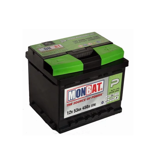 Monbat 53 Ah/ 450 A akkumulátor jobb+