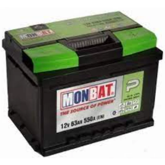 Monbat 63 Ah/ 550 A akkumulátor jobb+
